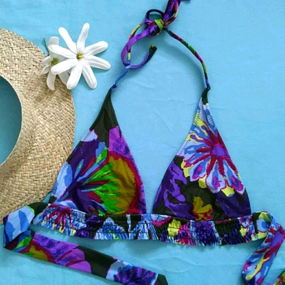 Floral Haze Bikini Top